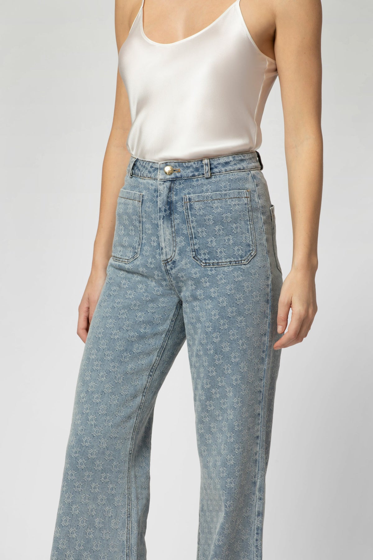 PANT H26BELLE Denim Ciel detail 1