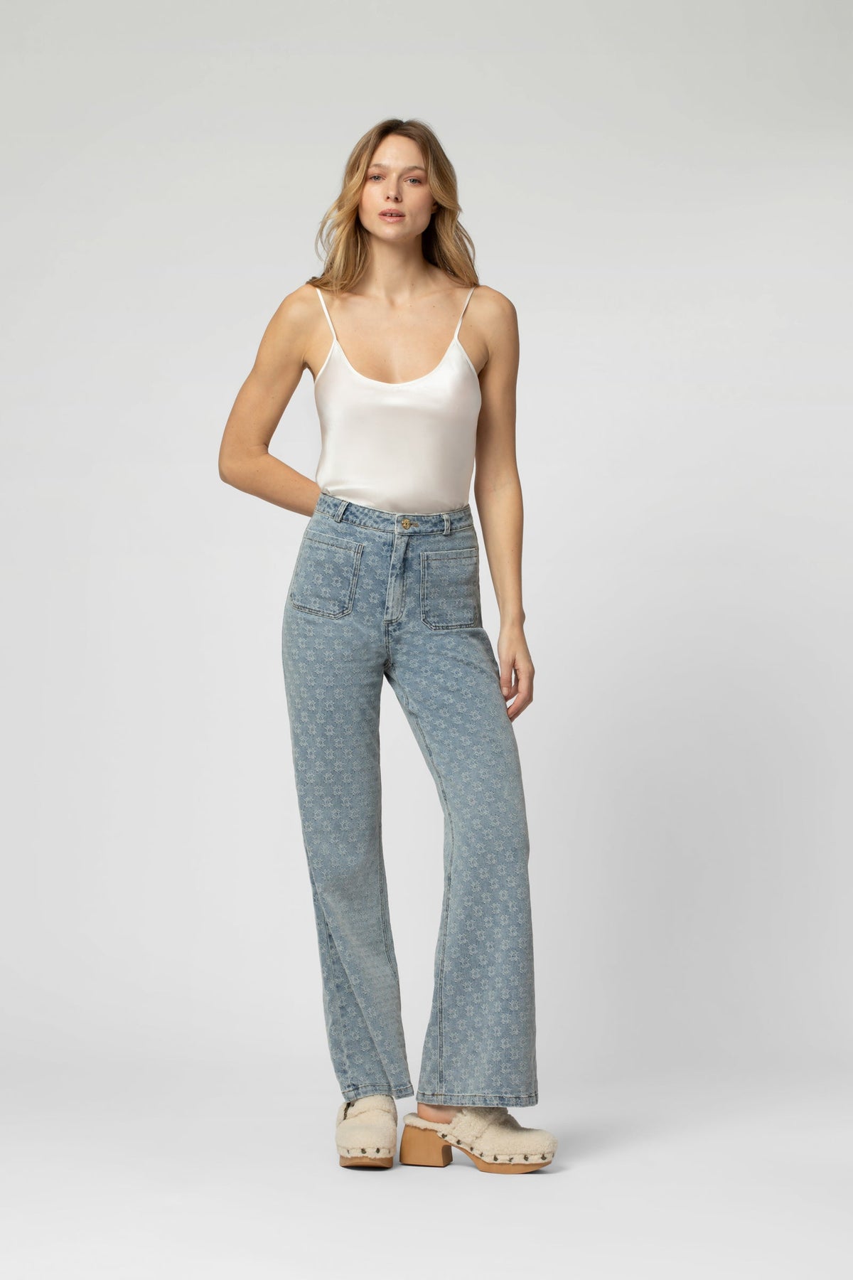 PANT H26BELLE Denim Ciel