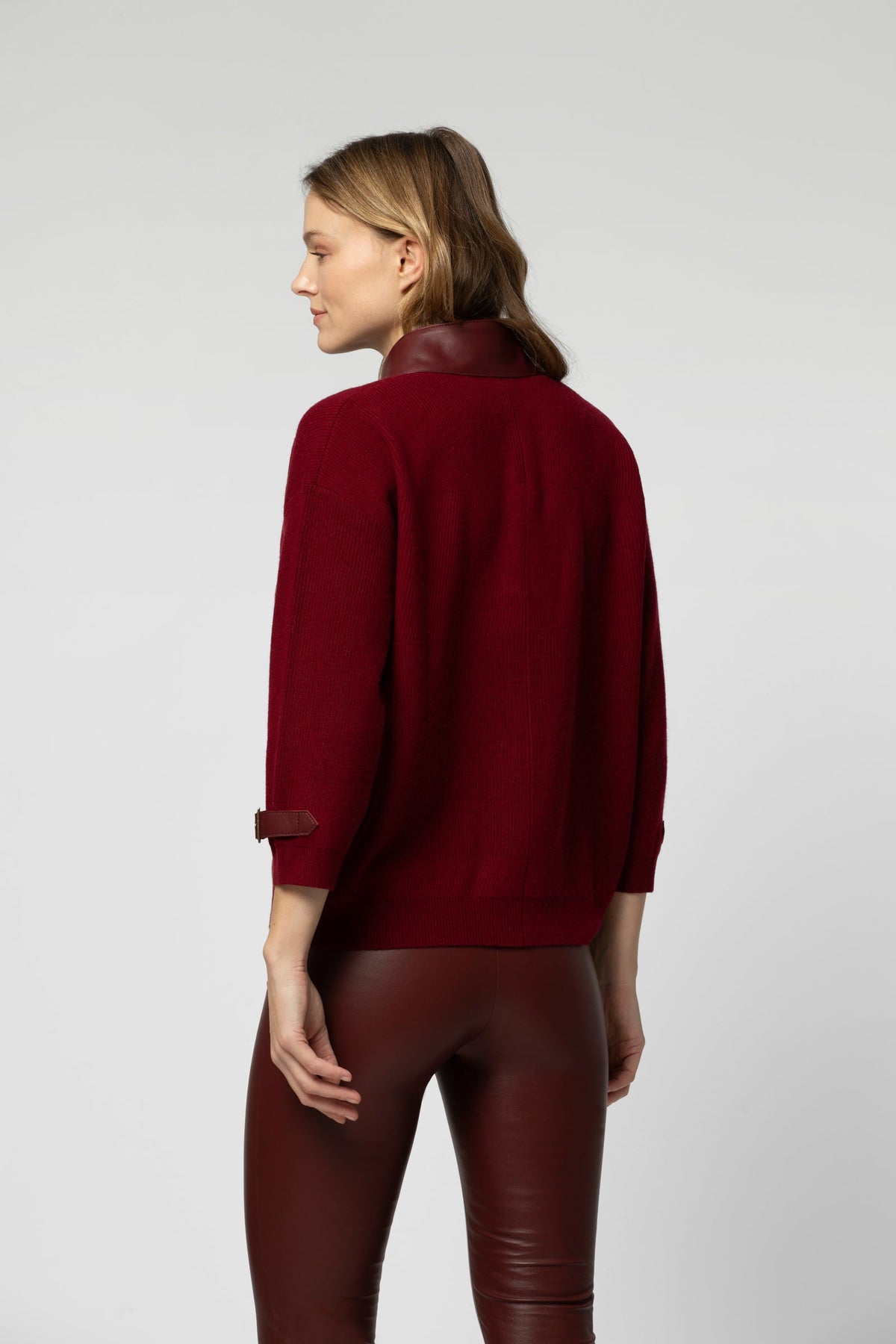 PULLOVER H26PURA Bordeaux back