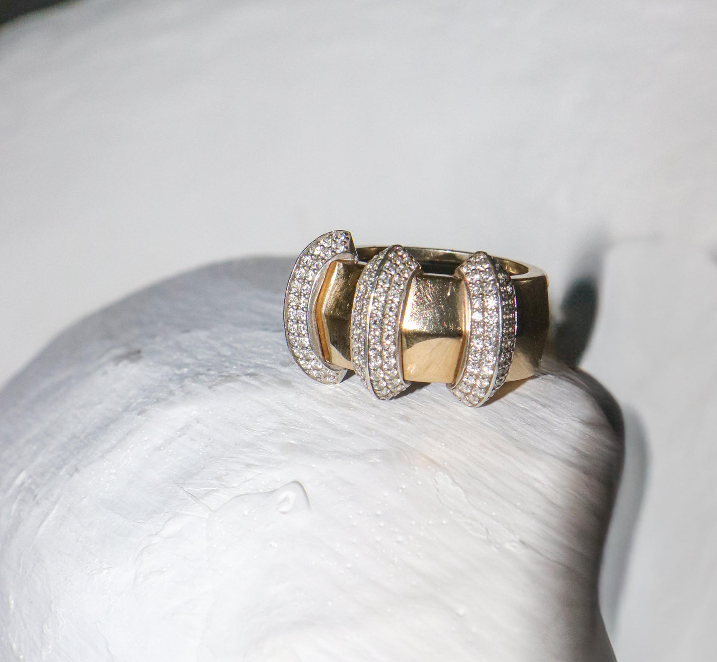 Triple Threat Crescent Oura Ring Sleeve