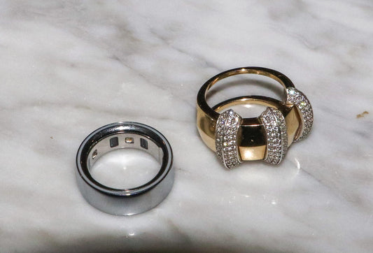 Triple Threat Crescent Oura Ring Sleeve